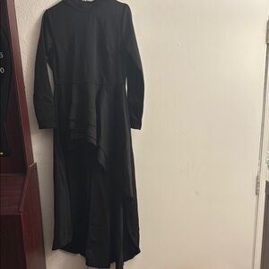 Elegant Black Long Sleeve Dress